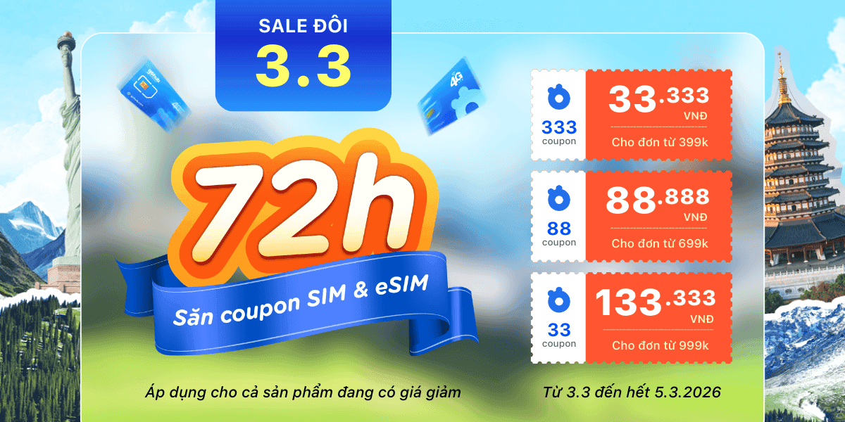 SALE 3/3 - SĂN COUPON TOÀN NĂNG TRONG CHỈ TRONG 72H