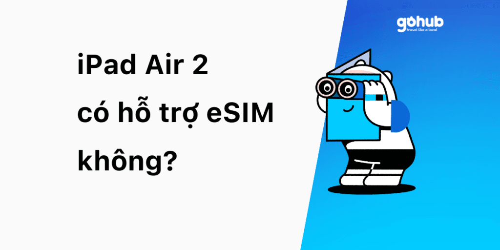 iPad Air 2 có hỗ trợ eSIM không?