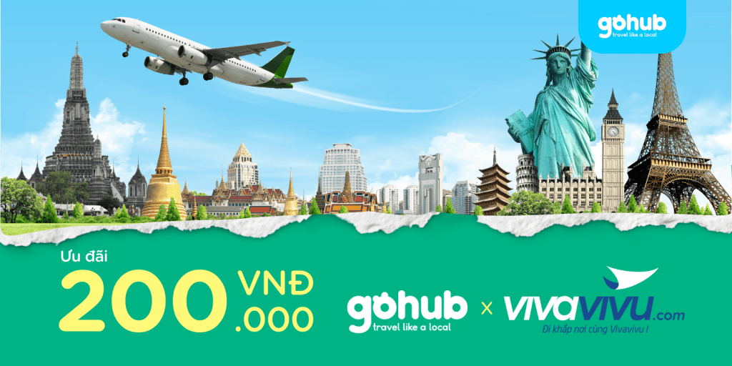 Gohub x Viva Vivu: Mua SIM nhận ưu đãi du lịch 200.000đ cho vé máy bay, tour du lịch,