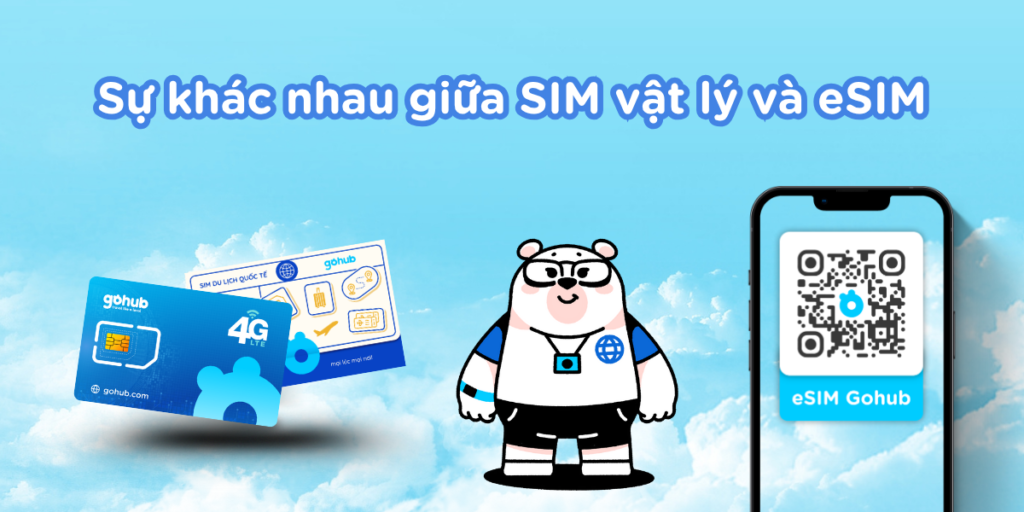 Sự khác nhau giữa sim vật lý và esim