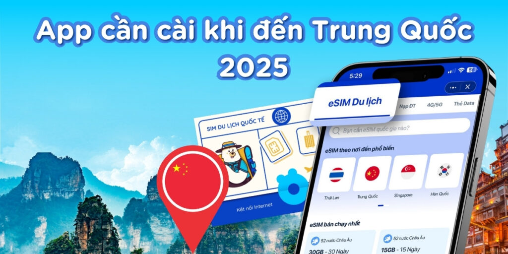 Ứng dụng cần cài khi đến Trung Quốc