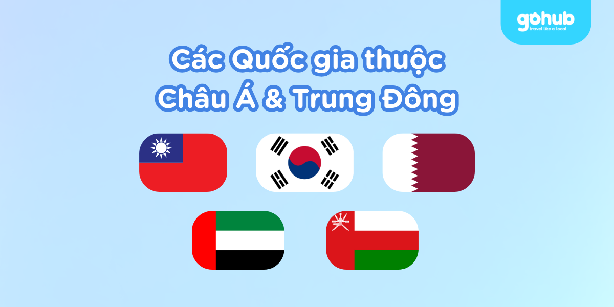 Các quốc gia thuộc Châu Á & Trung Đông