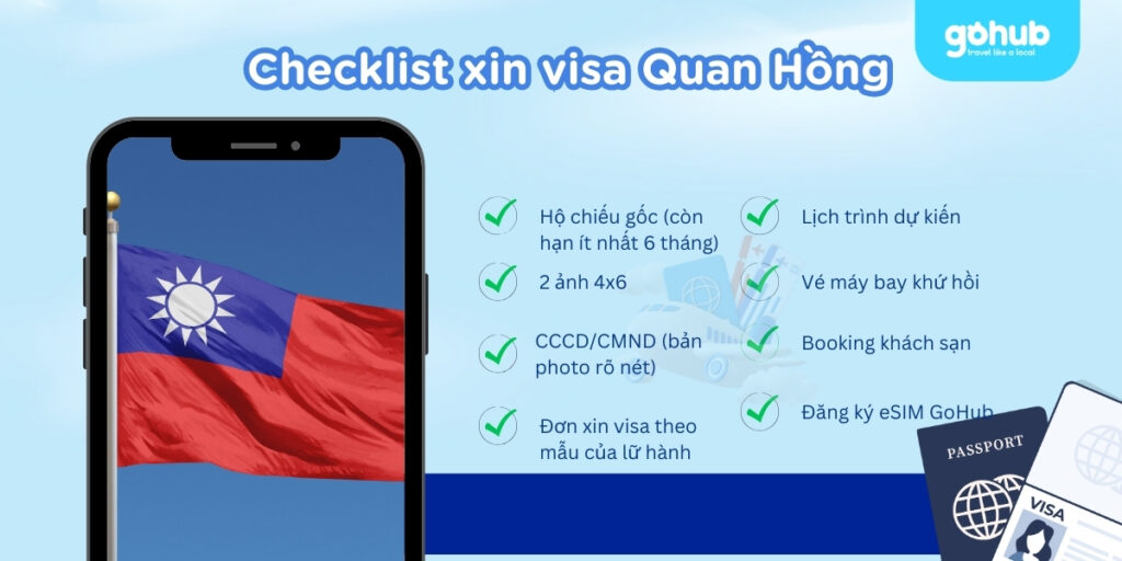 Checklist xin visa Quan Hồng