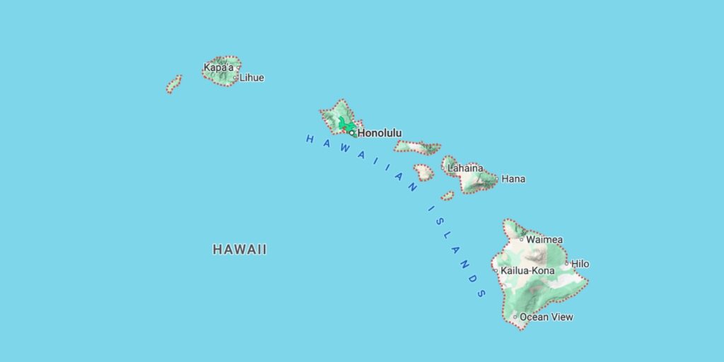 bản đồ Hawaii