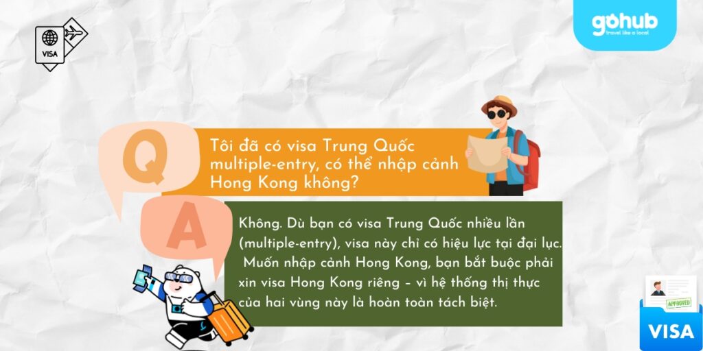 Visa Trung Quốc đi Hong Kong có được không